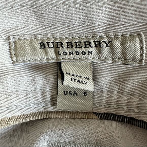Burberry cream color mini skirt button down size 6 - Picture 11 of 12